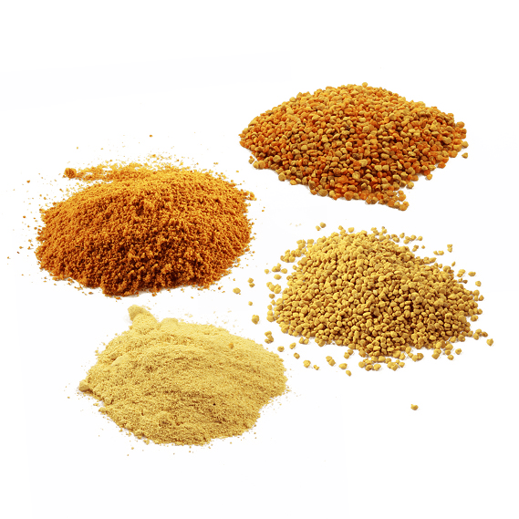 Multi-floral and cole bee pollen, granules and powder