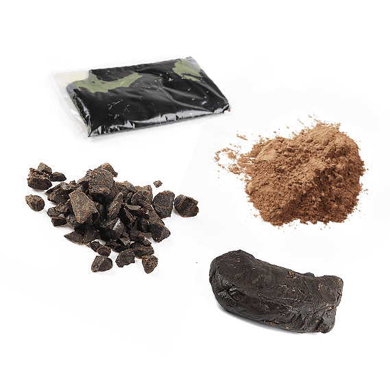Raw propolis chunks, granules and powder