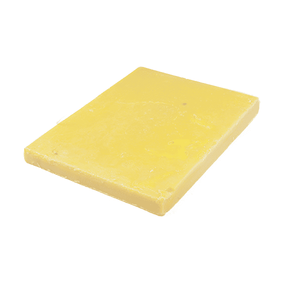 Yellow beeswax cake block